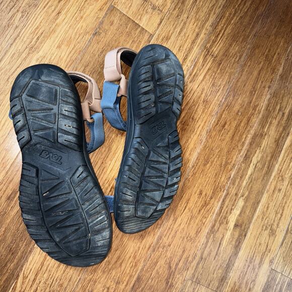 Teva Men's Sport Sandals Size 12 Brown and Navy Open Toe Hiking Outdoor - Picture 2 of 4